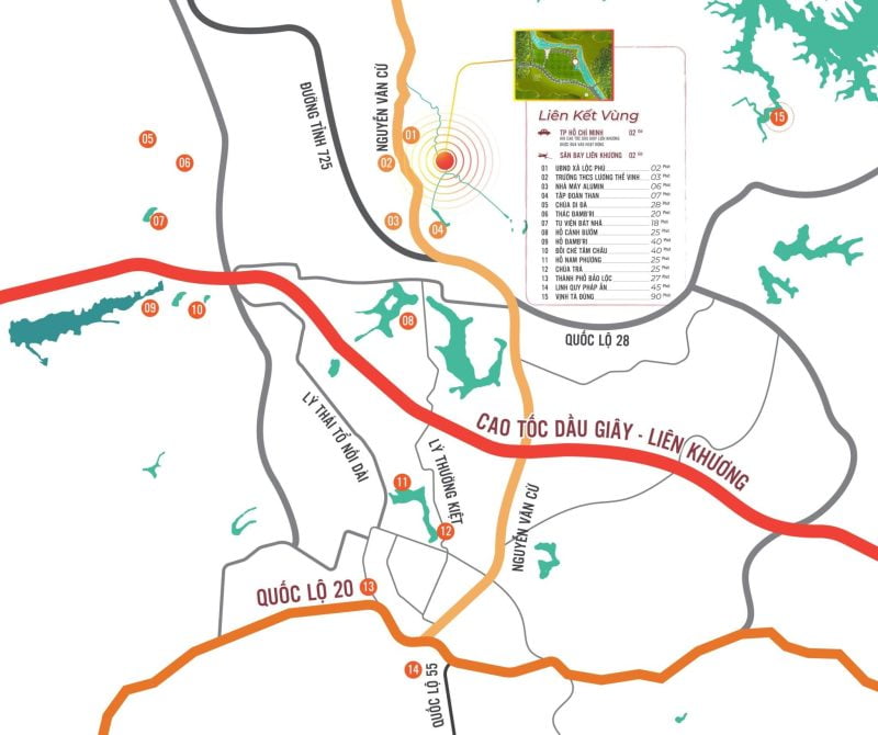 Vị trí nhà ngoài trời Lộc Phú