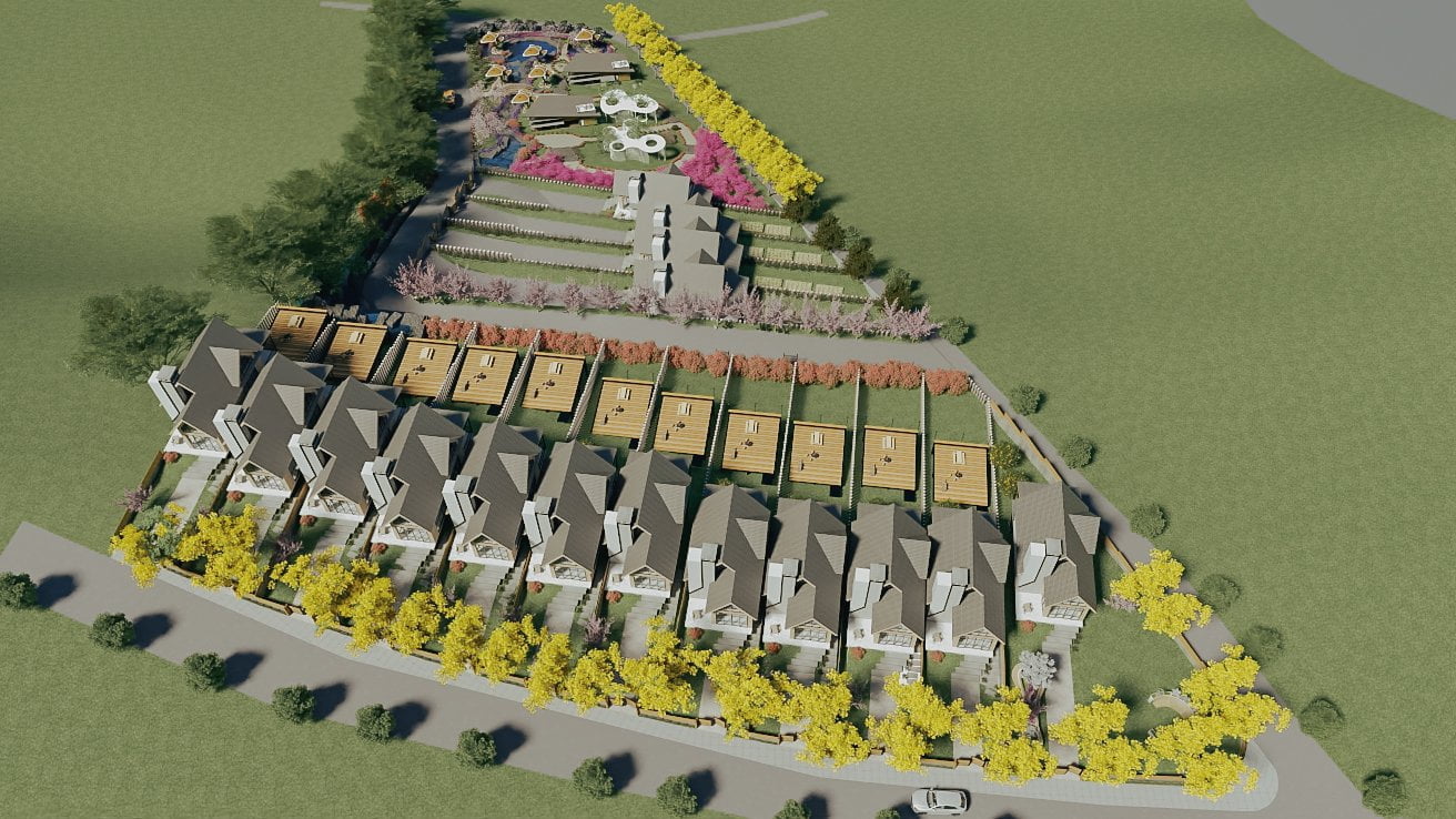 mặt bằng phân nền villa magaly hồ ngọc
